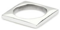 Elizabeth and James Architecture Sterling Silver Square Stacking Ring Size 6 Elizabeth and James Architecture Sterling Silver Square Stacking Ring Size 6