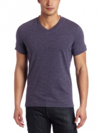 Kenneth Cole Men's V-Neck Stripe Shirt