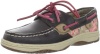 Sperry Top-Sider Bluefish Boat Shoe (Toddler/Little Kid/Big Kid),Espresso/Ditsy Floral,2 W US Little Kid