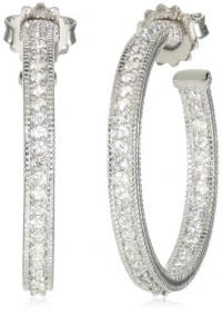 Judith Ripka Ambrosia Pave Hoop Earrings