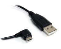 StarTech.com Micro USB Cable - A to Right Angle Micro B (UUSBHAUB1RA)