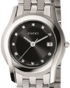Gucci Women's YA055504 G-Class Black Dial 11 Diamonds Watch
