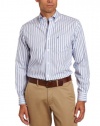 Nautica Men's Long Sleeve Wear To Work Multi Stripe