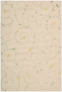 Nourison Sorrento Scrolls Beige 8.0-Feet by 10.0-Feet Polyester/Wool Blend Area Rug Nourison Sorrento Scrolls Beige 8.0-Feet by 10.0-Feet Polyester/Wool Blend Area Rug