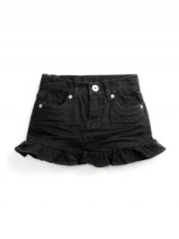 GUESS Kids Girls Overdye Flip Skirt, BLACK (3T) GUESS Kids Girls Overdye Flip Skirt, BLACK (3T)
