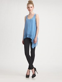 Minimalist-chic in woven matte silk, draped and styled with an asymmetric hem.ScoopneckSleevelessSatin frontAsymmetric hemAbout 25 from shoulder to hemSilkDry cleanImportedModel shown is 5'10 (177cm) wearing US size Small. Minimalist-chic in woven matte silk, draped and styled with an asymmetric hem.ScoopneckSleevelessSatin frontAsymmetric hemAbout 25 from shoulder to hemSilkDry cleanImportedModel shown is 5'10 (177cm) wearing US size Small.