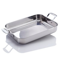 Emeril by All-Clad E9029864 Stainless Steel Oven Safe Lasagna Roasting Pan Dishwasher Safe Cookware, Silver Emeril by All-Clad E9029864 Stainless Steel Oven Safe Lasagna Roasting Pan Dishwasher Safe Cookware, Silver