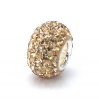 Bella Fascini Champagne Bubbles Crystal Pave Bling - European Charm Bracelet Beads Made with Authentic Swarovski Crystal Elements - Fits Perfectly on Chamilia Moress Pandora and All Compatible Brands Bella Fascini Champagne Bubbles Crystal Pave Bling - European Charm Bracelet Beads Made with Authentic Swarovski Crystal Elements - Fits Perfectly on Chamilia Moress Pandora and All Compatible Brands