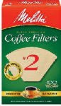 Melitta 622752 100 Count #2 Natural Brown Cone Coffee Filters