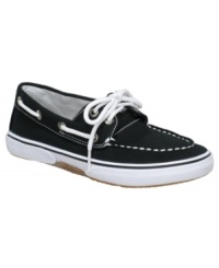 Traditional treads. Pump up his prep style with these classic kicks from Sperry, which go perfectly with a polo shirt and plaid shorts. Traditional treads. Pump up his prep style with these classic kicks from Sperry, which go perfectly with a polo shirt and plaid shorts.
