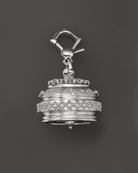 Inspired by Zen philosophy, this intricately detailed, polished finish sterling silver meditation bell from Paul Morelli jingles softly. Inspired by Zen philosophy, this intricately detailed, polished finish sterling silver meditation bell from Paul Morelli jingles softly.