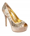 The Comearound platform pumps by Nine West will make sure that you sparkle with each step you take.