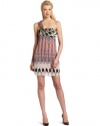 Nicole Miller Women's One Shoulder Print Dress