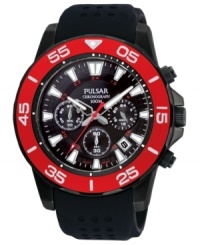 Take on the unknown with this accurate chronograph watch from Pulsar. Take on the unknown with this accurate chronograph watch from Pulsar.