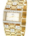 Guess Crystal Gold-Tone Ladies Watch G10591L