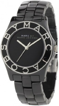 New MARC BY MARC JACOBS MBM9501 Women's Blade Black Dial Black Ceramic Band Watch New MARC BY MARC JACOBS MBM9501 Women's Blade Black Dial Black Ceramic Band Watch