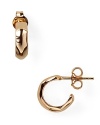 Delicate hoops from Gorjana boast serious style with a slight, hammered design. Sized-right for day or night, this is a pair you'll reach for time and again.