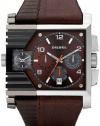 Diesel Men's DZ4186 Brown Calf Skin Quartz Watch with Brown Dial