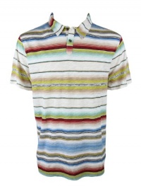 Nuco mens striped baja polo short sleeve shirt Nuco mens striped baja polo short sleeve shirt