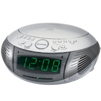 Jensen AM/FM Dual Alarm Clock Radio with Top Loading CD Player - JCR-332 (Silver) Jensen AM/FM Dual Alarm Clock Radio with Top Loading CD Player - JCR-332 (Silver)