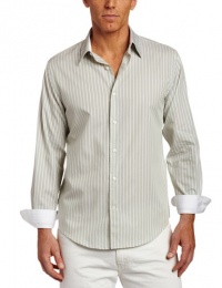 Perry Ellis Men's Long Sleeve Dobby Textured Woven Shirt Perry Ellis Men's Long Sleeve Dobby Textured Woven Shirt