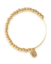 Delicate charms accompany simple beads on this Alex and Ani bangle, that easily adjusts to a just-right fit. Mix and match styles to create a custom bracelet stack. Delicate charms accompany simple beads on this Alex and Ani bangle, that easily adjusts to a just-right fit. Mix and match styles to create a custom bracelet stack.