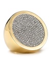 Give your looks a dazzling finish with this modern pavé statement ring from Michael Kors.