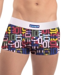 With a vibrant graphic logo print these Papi trunks will add a pop of personality to your underwear drawer. With a vibrant graphic logo print these Papi trunks will add a pop of personality to your underwear drawer.