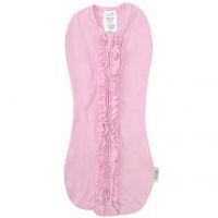 Summer Infant SwaddlePod Appliqued Cotton Knit, Pink Ruffle Summer Infant SwaddlePod Appliqued Cotton Knit, Pink Ruffle