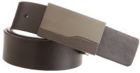 Reward Men's Reversible Two-Tone Plaque Buckle Belt Reward Men's Reversible Two-Tone Plaque Buckle Belt