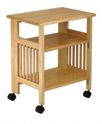 Winsome Wood Foldable Mission Cart, Natural Winsome Wood Foldable Mission Cart, Natural