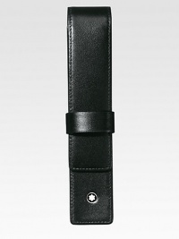 Protect your investment and carry in style with this compact pouch, made in luxurious, calfskin leather..Clasp closureResin logo accentLeather1¼W x 6¼HMade in Italy Protect your investment and carry in style with this compact pouch, made in luxurious, calfskin leather..Clasp closureResin logo accentLeather1¼W x 6¼HMade in Italy