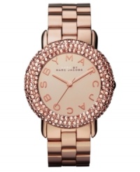 Lend a look of luminous romance with this rosy watch from Marc by Marc Jacobs. Lend a look of luminous romance with this rosy watch from Marc by Marc Jacobs.
