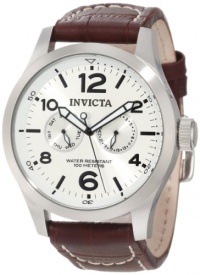 Invicta Men's 0765 II Collection Silver Dial Brown Leather Watch Invicta Men's 0765 II Collection Silver Dial Brown Leather Watch