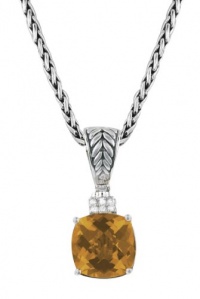 Effy Jewlery Balissima Diamond and Citrine Pendant, 4.78 TCW