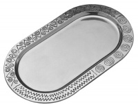 Wilton Armetale Reggae Large Oval Tray Wilton Armetale Reggae Large Oval Tray