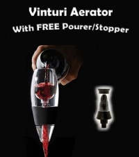 Vinturi Essential Wine Aerator With FREE Wine Pourer and Stopper Vinturi Essential Wine Aerator With FREE Wine Pourer and Stopper