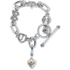 Juicy Couture Silver Luxe Starter Charm Bracelet w Pave Icons YJRUS516