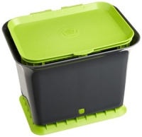Full Circle Fresh Air Kitchen Compost Collector, Green Slate, FC11301-GS Full Circle Fresh Air Kitchen Compost Collector, Green Slate, FC11301-GS