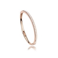 Swarovski Element Crystal Bangle Bracelet (Rose Gold) Size Small -3RD107 Swarovski Element Crystal Bangle Bracelet (Rose Gold) Size Small -3RD107