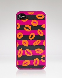 Pop and lip lock it with this MARC BY MARC JACOBS iPhone case, styled in a playfully puckered up print. Pop and lip lock it with this MARC BY MARC JACOBS iPhone case, styled in a playfully puckered up print.