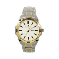 Sam Cafasso White Dial Men Watch WAT-0752MWHT in Silver Gold Stainless Steel Bracelet Sam Cafasso White Dial Men Watch WAT-0752MWHT in Silver Gold Stainless Steel Bracelet