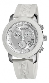 Burberry Men's BU7760 Sport Chronograph Silver Chronograph Dial Watch Burberry Men's BU7760 Sport Chronograph Silver Chronograph Dial Watch