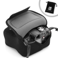 High Density Neoprene FlexArmor Camera Case for Panasonic, Nikon with attached lenses up through 14-45mm zoom High Density Neoprene FlexArmor Camera Case for Panasonic, Nikon with attached lenses up through 14-45mm zoom
