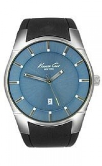 Kenneth Cole New York Men's KC1612 Classic Custom Barrel Blue Marine Dial Case Watch Kenneth Cole New York Men's KC1612 Classic Custom Barrel Blue Marine Dial Case Watch