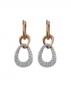 Effy Jewlery Moderna Two Tone Diamond Earrings, .82 TCW