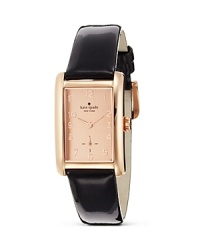A rose gold finish lends luxe shine to this elegant timepiece from kate spade new york. A rose gold finish lends luxe shine to this elegant timepiece from kate spade new york.