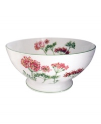 A natural for casual dining, the Althea Nova vegetable bowl by Villeroy & Boch features durable porcelain planted with delicate herbs for a look that's fresh from the garden. With green trim. A natural for casual dining, the Althea Nova vegetable bowl by Villeroy & Boch features durable porcelain planted with delicate herbs for a look that's fresh from the garden. With green trim.