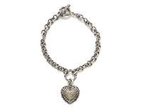 Diamonds Heart Charm Sterling Silver Bracelets by Effy Collection LIFETIME WARRANTY Diamonds Heart Charm Sterling Silver Bracelets by Effy Collection LIFETIME WARRANTY