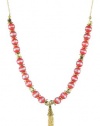 Vanessa Mooney Olivia Tassel Coral Necklace